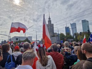 The "March of a million hearts" in downtown Warsaw on October 1st 2023 gathered the forces of the opposition from across the country.